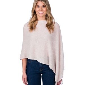 Claudia Nichole 100% Cashmere Topper  Oatmeal